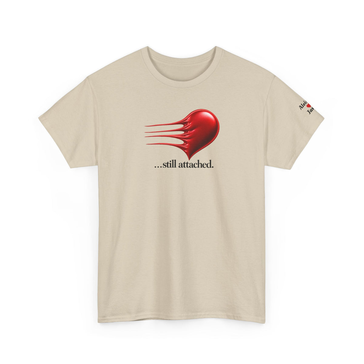 Personalize this Couples T-Shirt A little stretched...Still Attached - for those with longevity