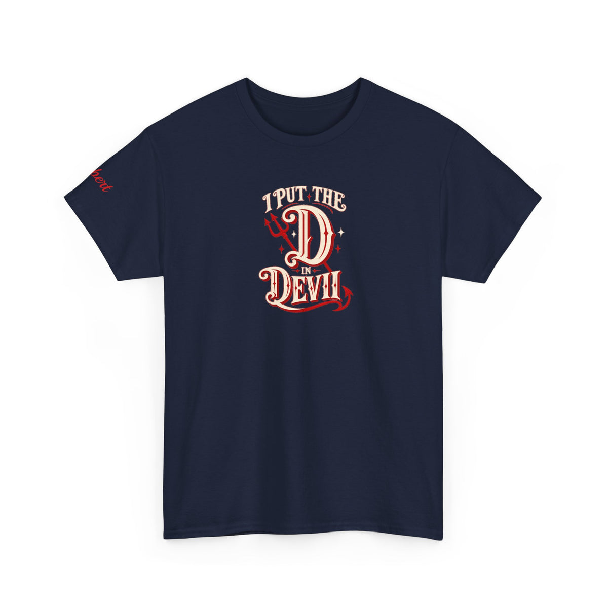 Personalized “I Put the D in Devil” Couples T-Shirt Set- live personalization