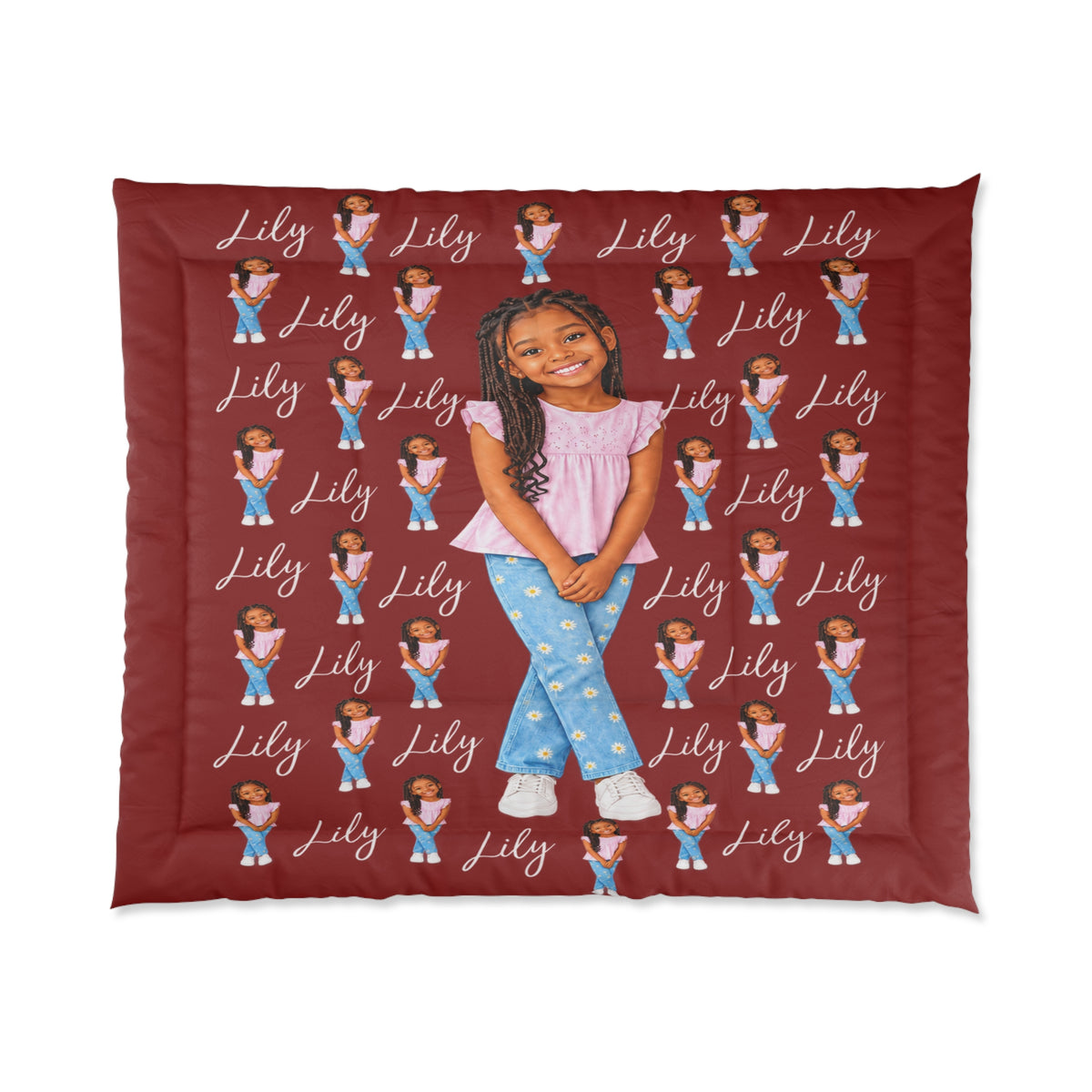 Personalized Children’s Comforter With Their Likeness and Name