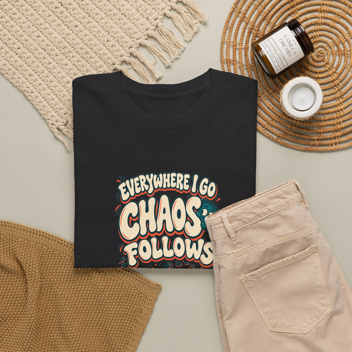 Everywhere You Go, Chaos Follows Green Chaos Graphic T-Shirt
