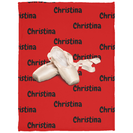 Ballerina Name Blanket - VPS Cozy Plush Fleece Blanket Free Shipping 10% off