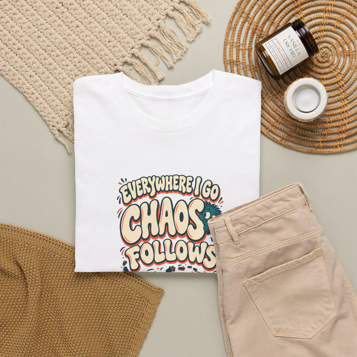 Everywhere You Go, Chaos Follows Green Chaos Graphic T-Shirt