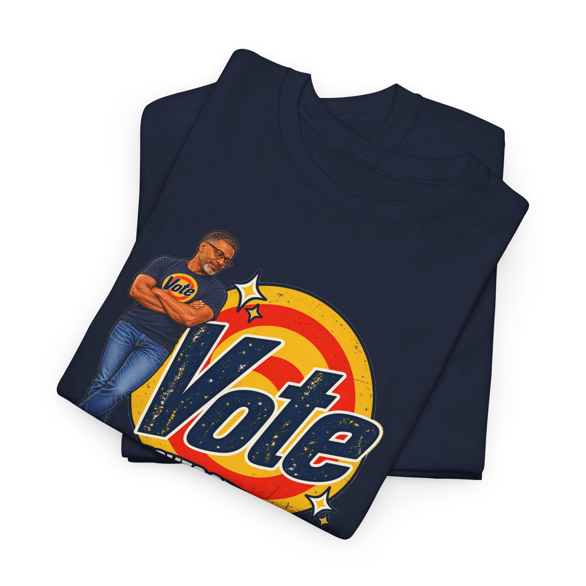 Personalized w/Your Likeness & Name  “Vote Removes Stubborn Orange Stains” Retro T-Shirt