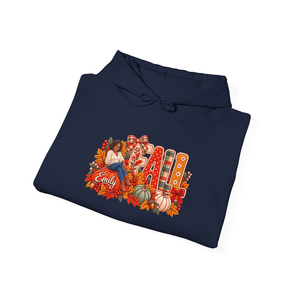 Personalized Fall Hoodie — Your Name and your Illustrated Likeness