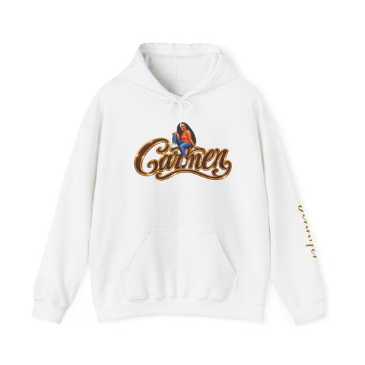 Personalized Portrait Hoodie With Custom Name & Sleeve Design