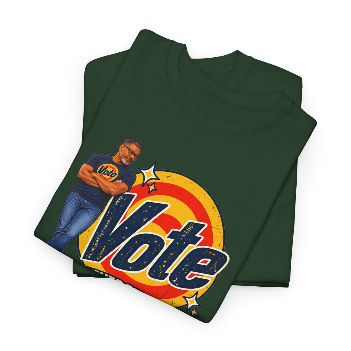 Personalized w/Your Likeness & Name  “Vote Removes Stubborn Orange Stains” Retro T-Shirt