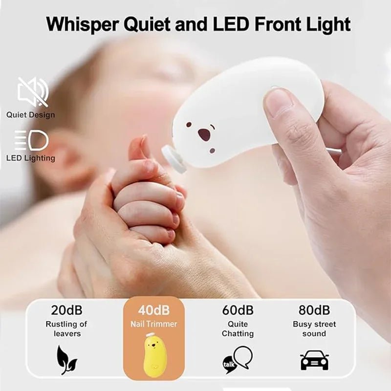 6 in 1 Low Noise Safe Care Ergonomic Grip Toddler Toes Fingernails Polish Trim - BeeBeeBuys