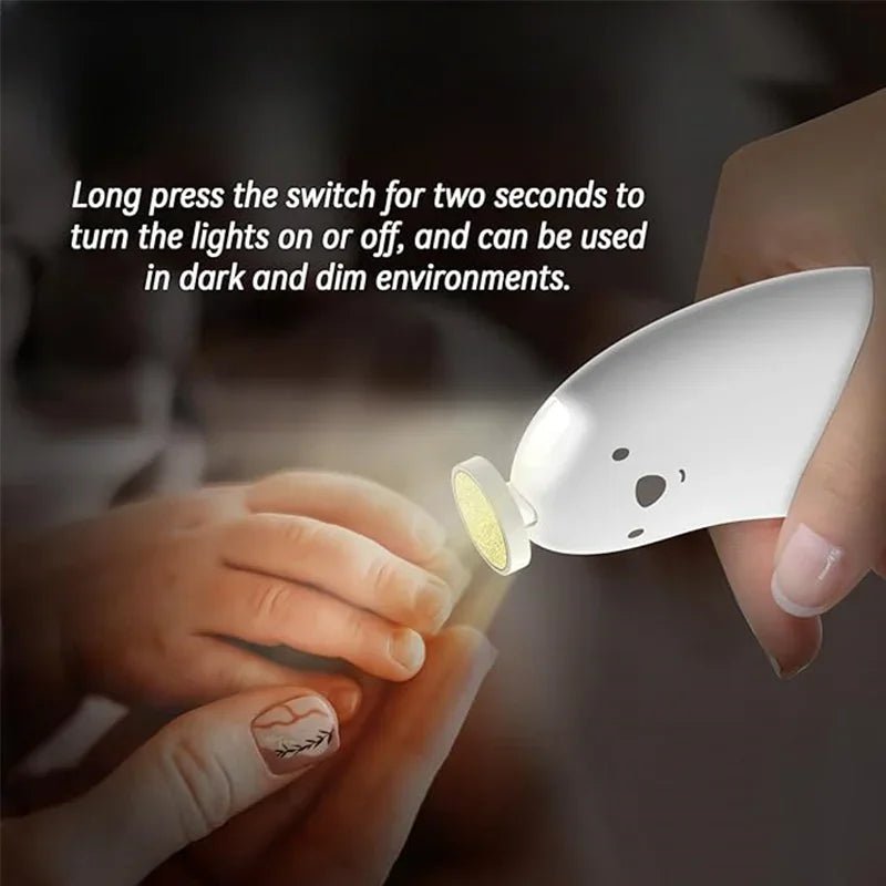 6 in 1 Low Noise Safe Care Ergonomic Grip Toddler Toes Fingernails Polish Trim - BeeBeeBuys
