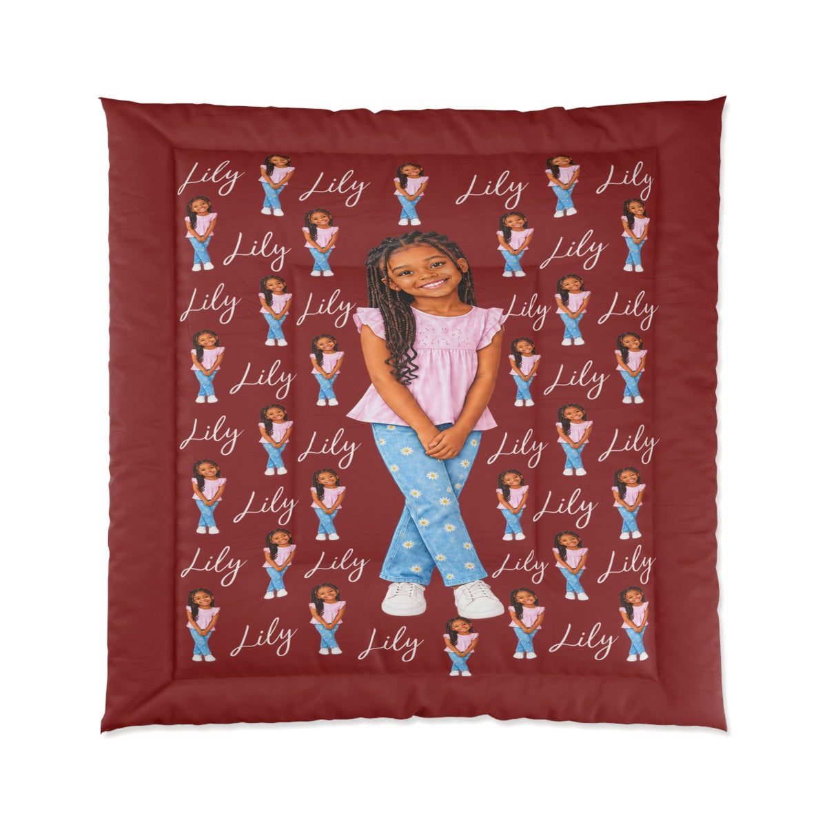Personalized Children’s Comforter With Their Likeness and Name