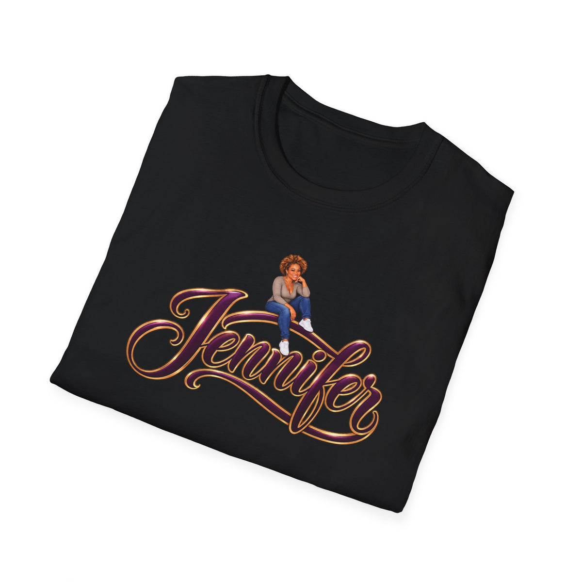 Personalized Name and Illustrated Likeness T-Shirt