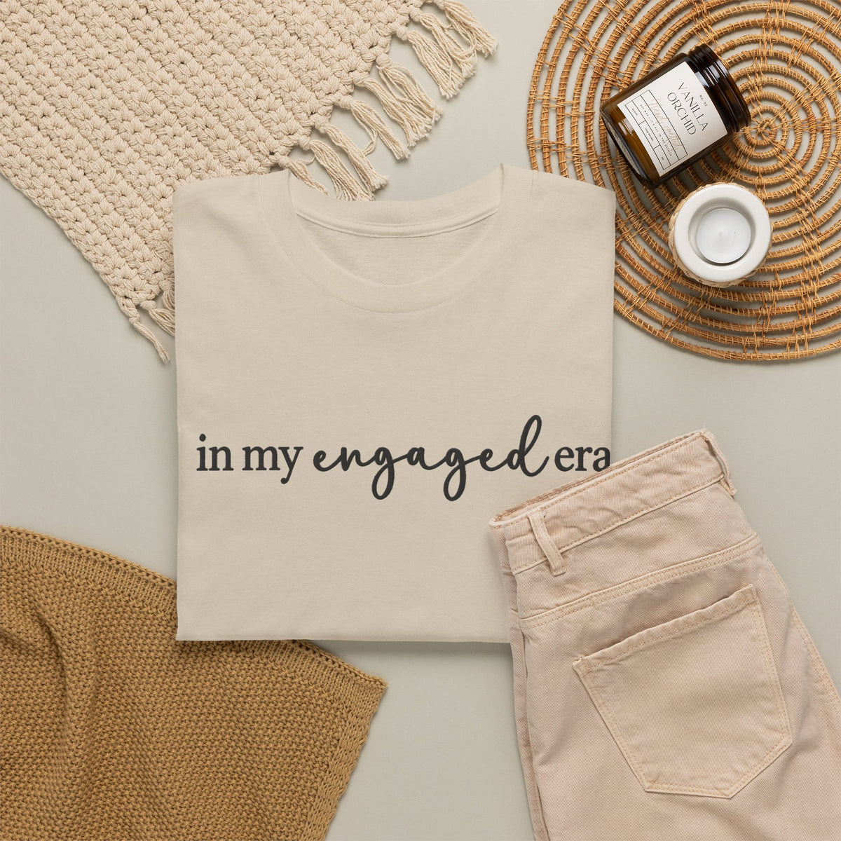 Personalized “In My Engaged Era” T-Shirt With Future Last Name