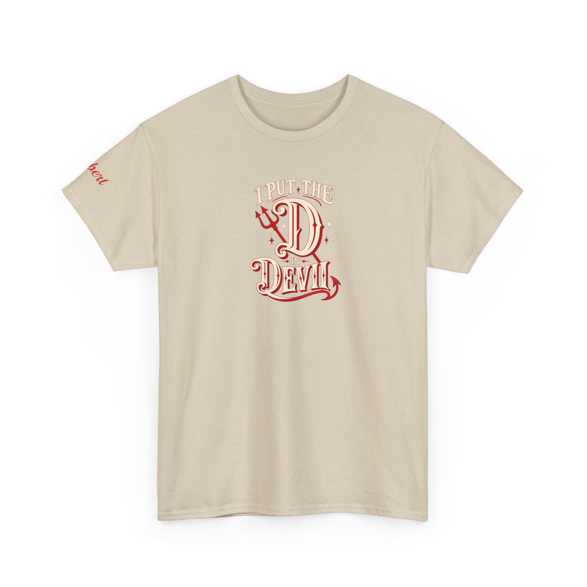Personalized “I Put the D in Devil” Couples T-Shirt Set- live personalization