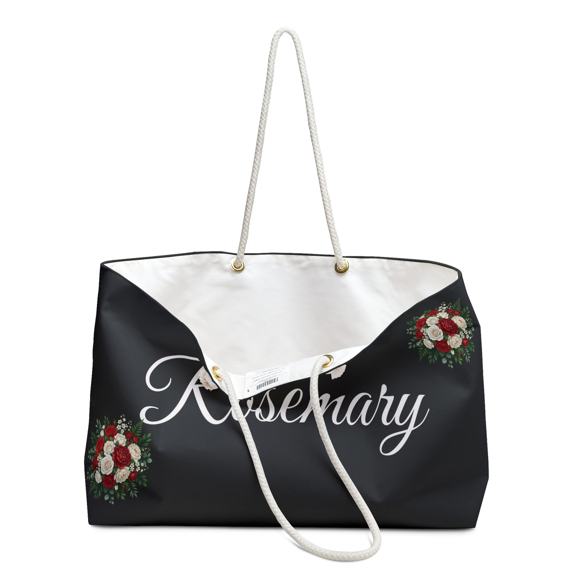 Personalized Oversized Weekender Tote Bag With Custom Name - You Personalize it!