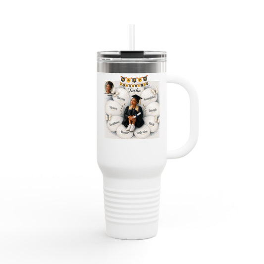 Personalized Family Photo & Name insulated Travel Mug - Add your photo for likeness!
