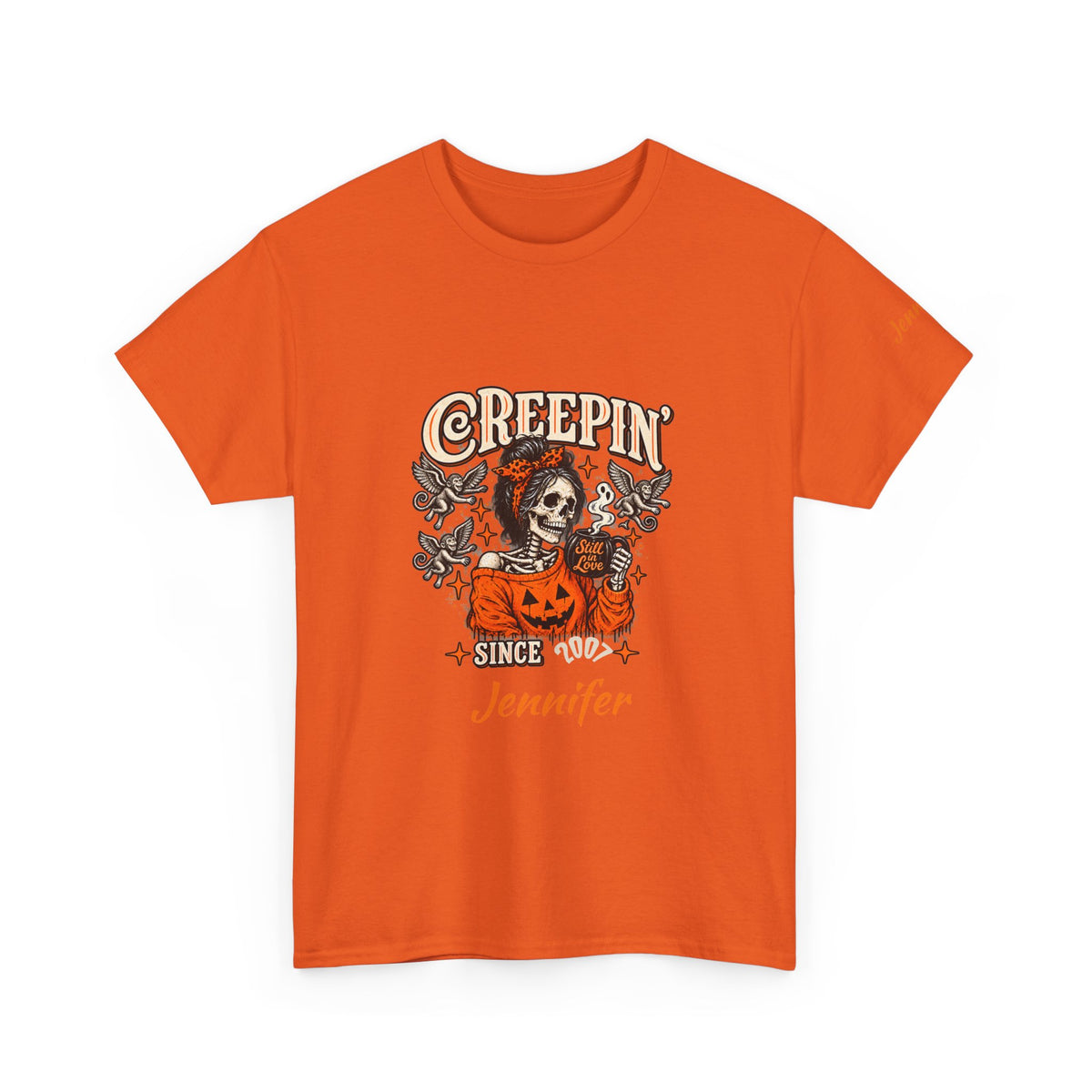 Personalized Creepin Together Skeleton Halloween T-Shirts