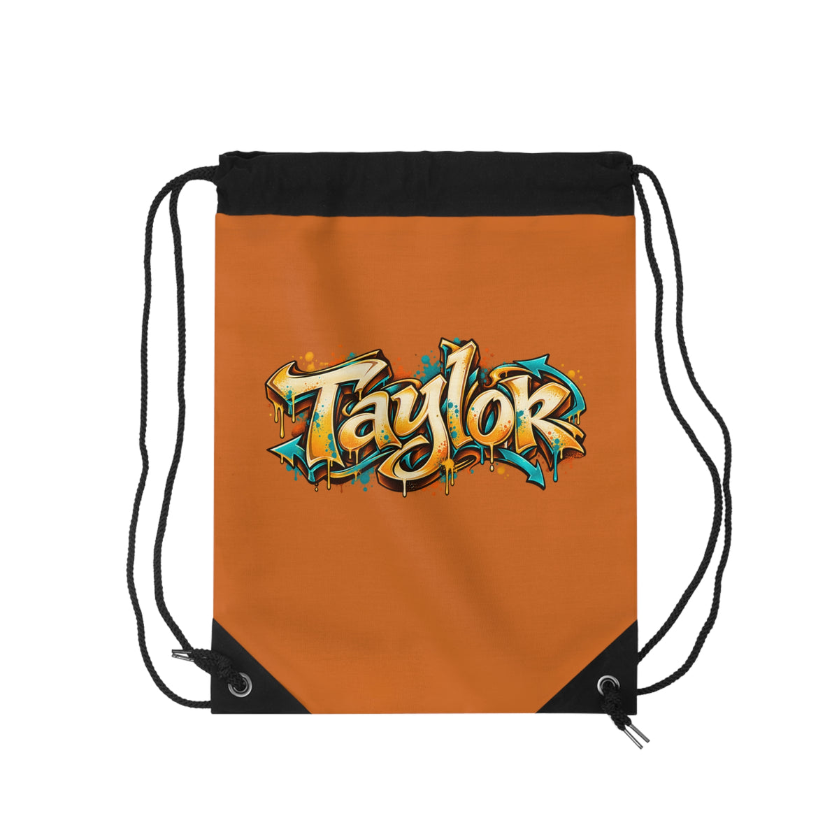 Copy of Copy of Copy of Personalized Graffiti-Inspired Drawstring Bag With Custom Name Personalize it with your name!