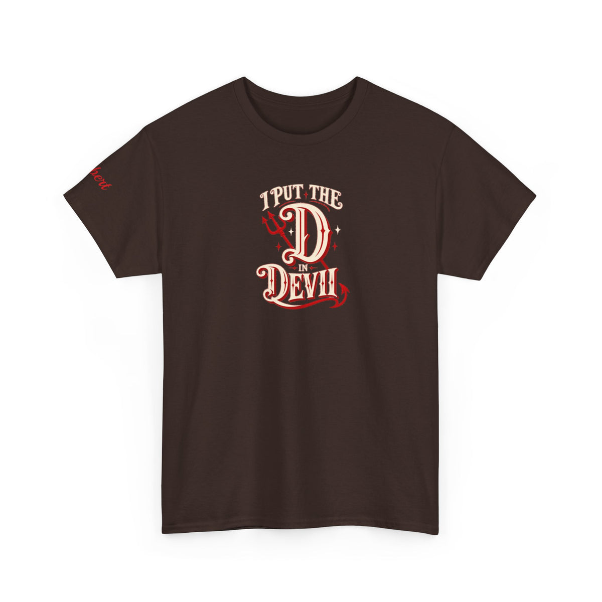Personalized “I Put the D in Devil” Couples T-Shirt Set- live personalization
