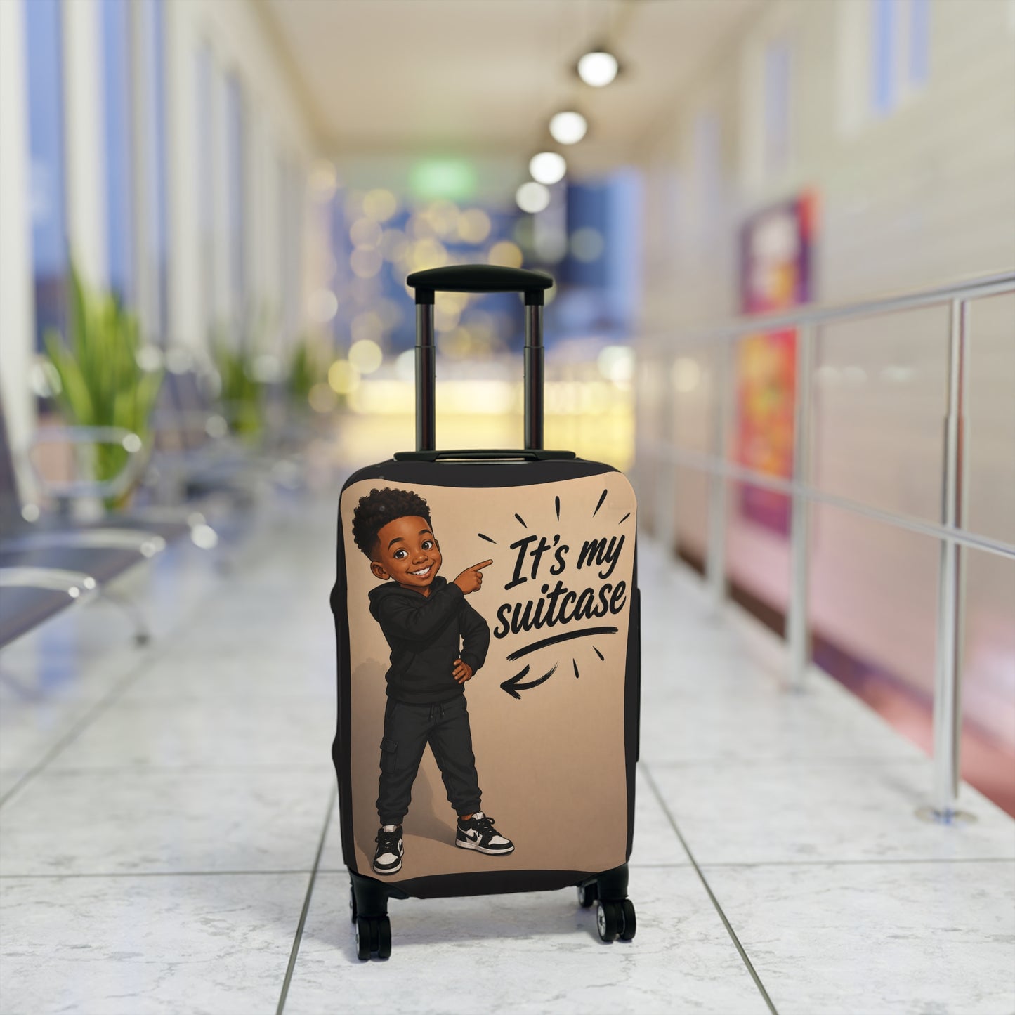 Personalized Child's Luggage Cover - Add their likeness to their cover