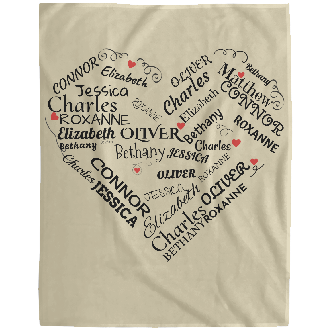 Loving Heart - Personalized Fleece Blanket - 60x80