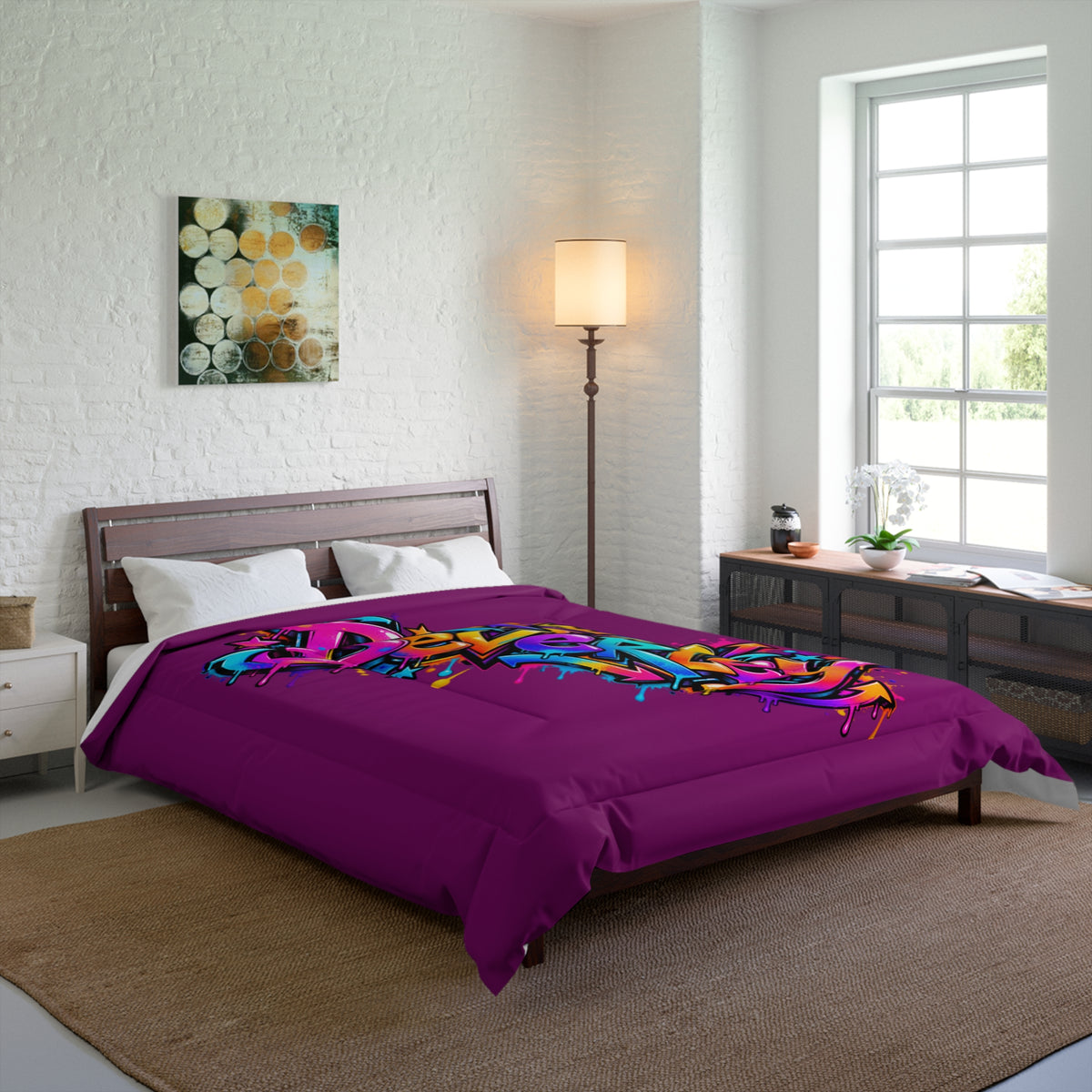 Copy of Graffiti Name Comforter — Custom 'Tommy' Street Art Bedding