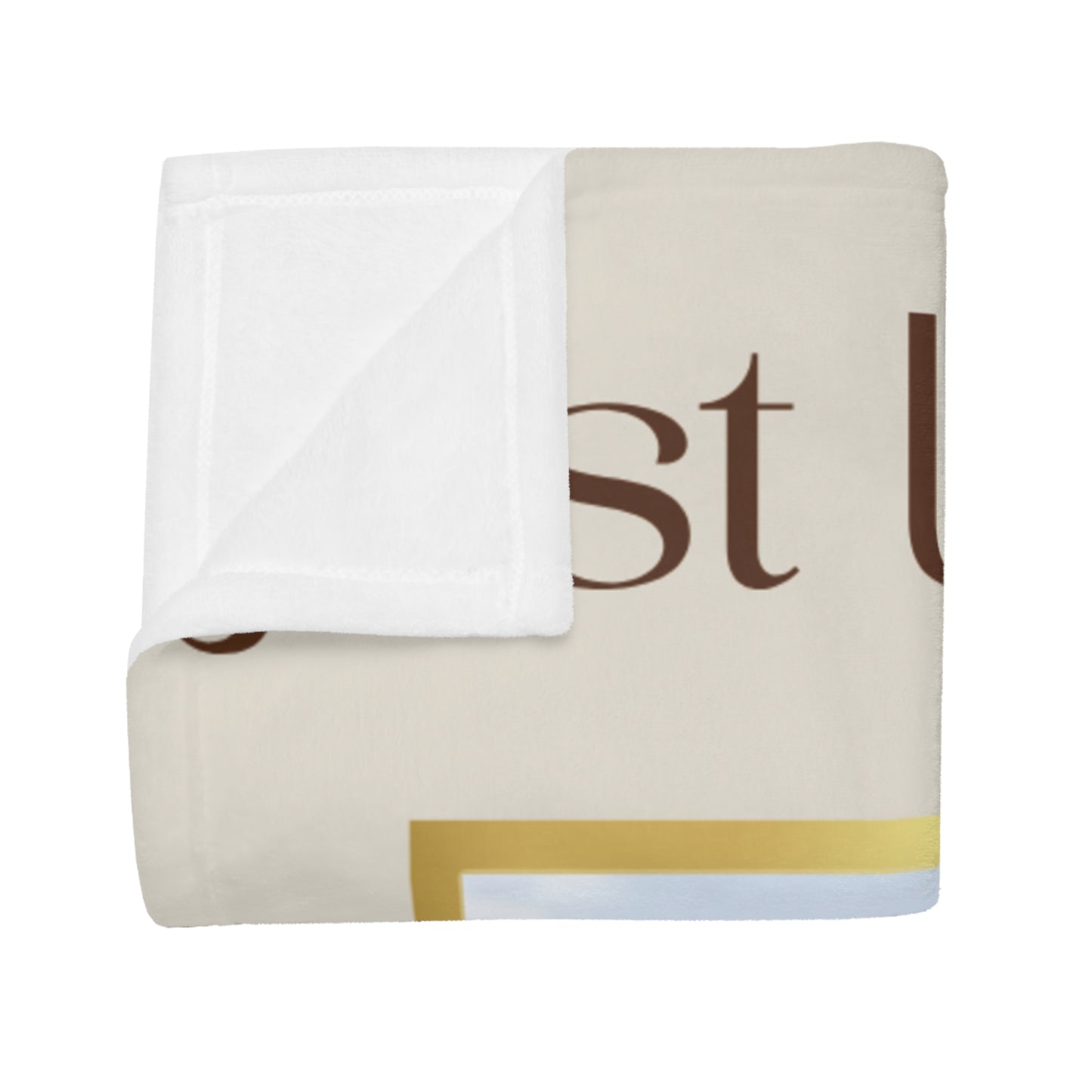 "Just Us” Floral Photo Collage Keepsake Blanket