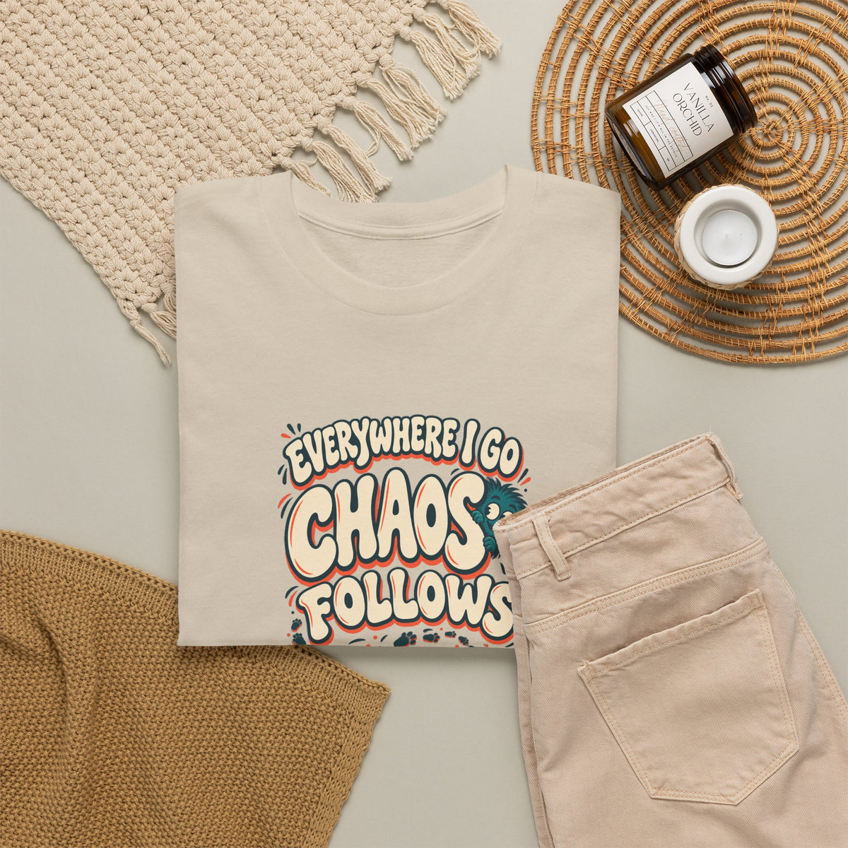 Everywhere You Go, Chaos Follows Green Chaos Graphic T-Shirt