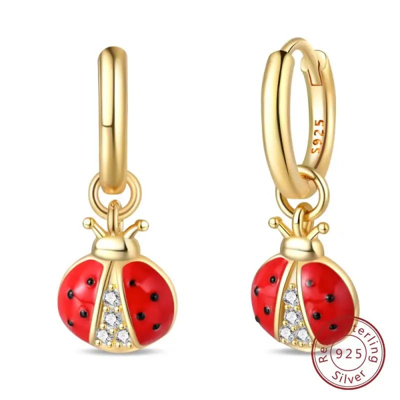 925 Sterling Silver Earrings Charm Simple Shiny Zirconia - Buy One Get - BeeBeeBuys