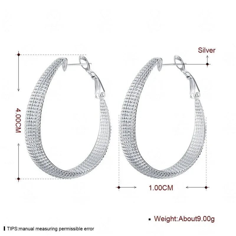 925 Sterling Silver Hoop Earrings For Women - Buy One Get One Free 🔥 - BeeBeeBuys