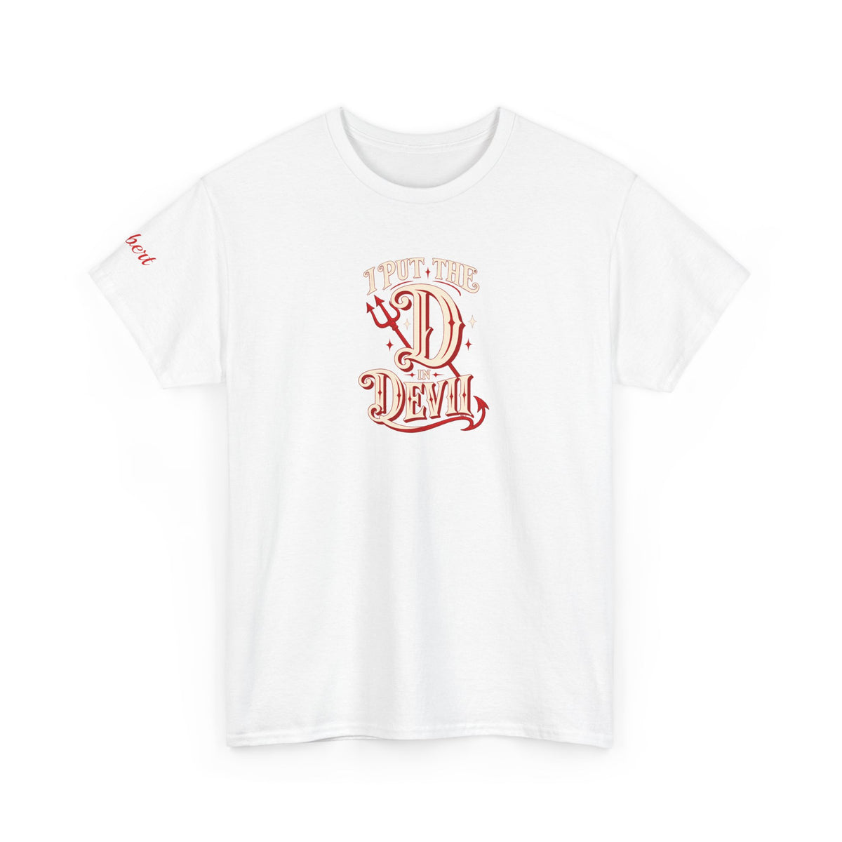 Personalized “I Put the D in Devil” Couples T-Shirt Set- live personalization