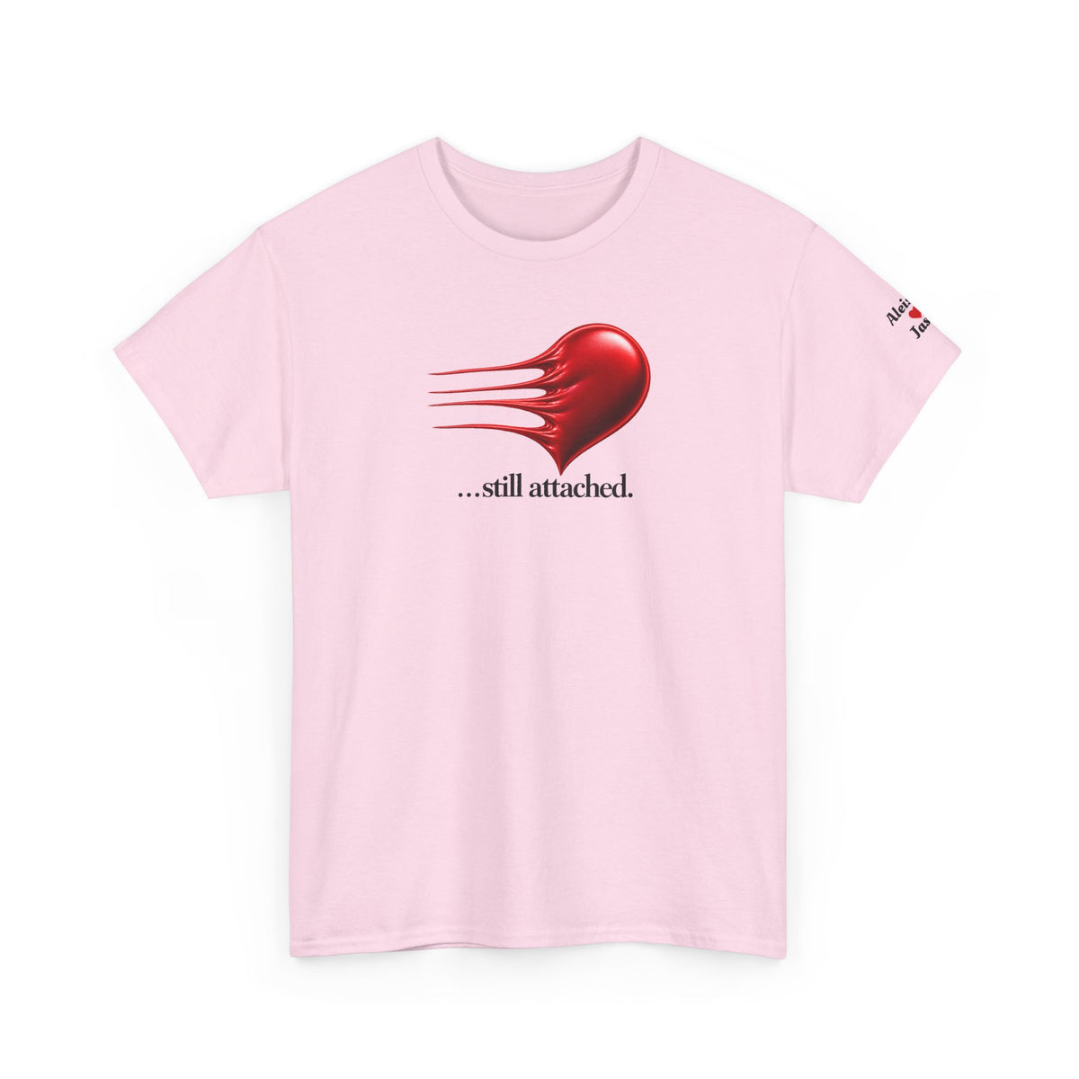 Personalize this Couples T-Shirt A little stretched...Still Attached - for those with longevity