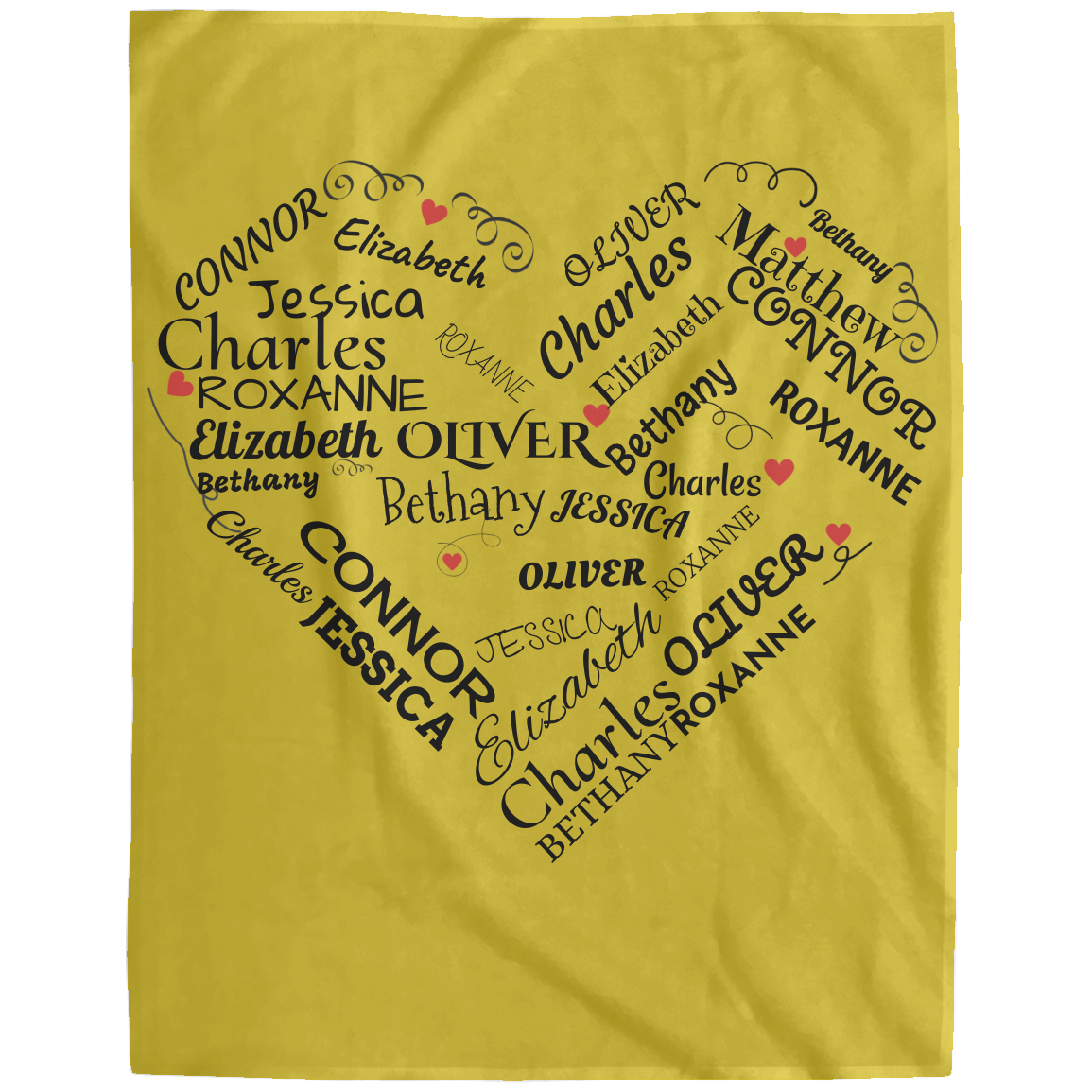 Loving Heart - Personalized Fleece Blanket - 60x80