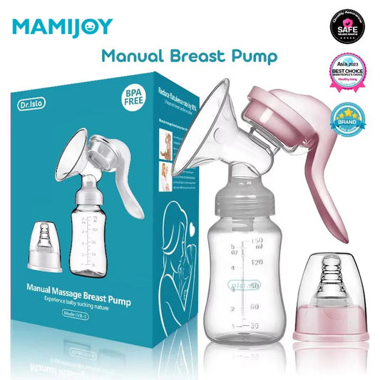 MAMIJOY  Breast Pump Baby Nipple Manual Suction Milk Pump