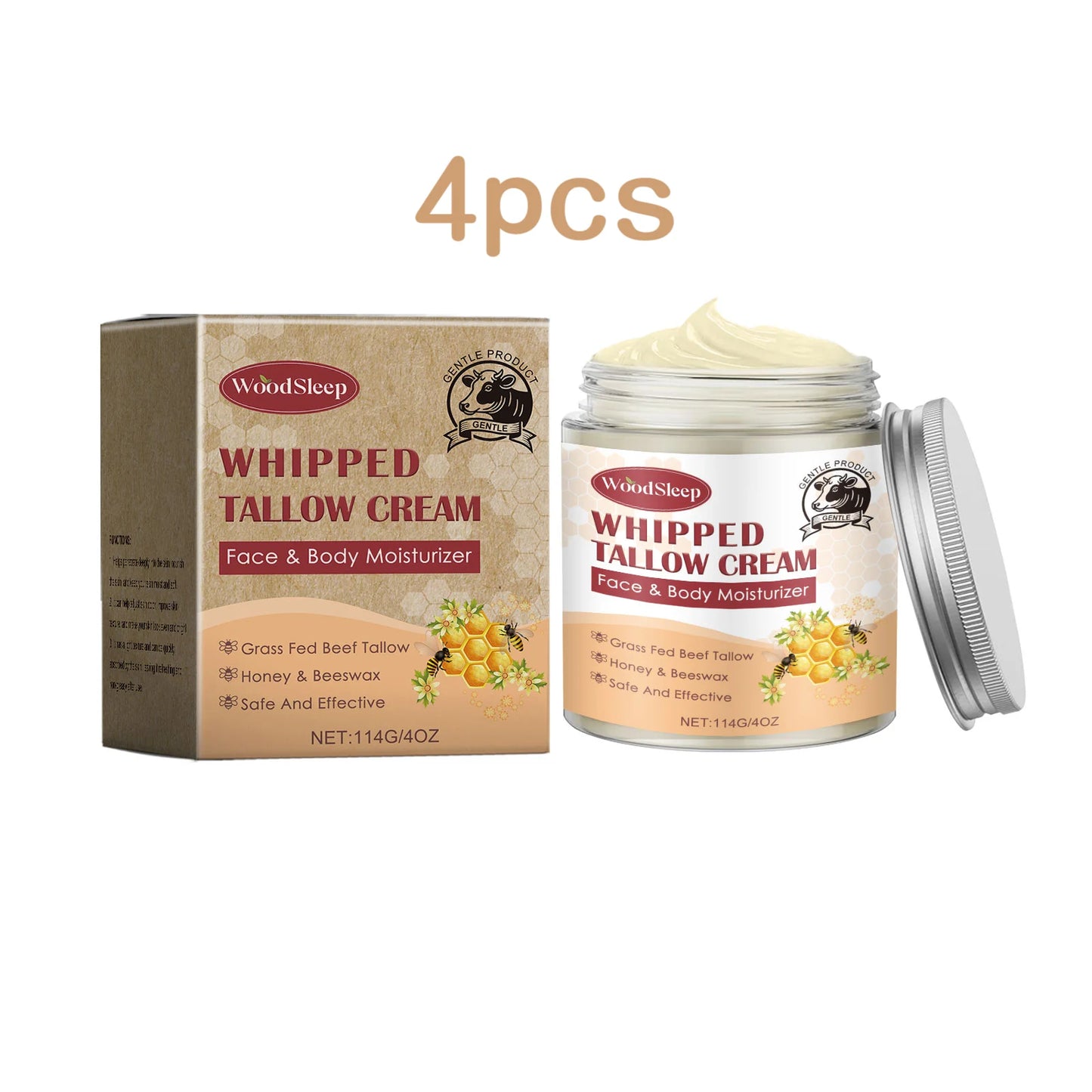 Woodsleep 114g Beef Tallow Nourish Face Cream Skin Cream Buy 2 get 2 Free