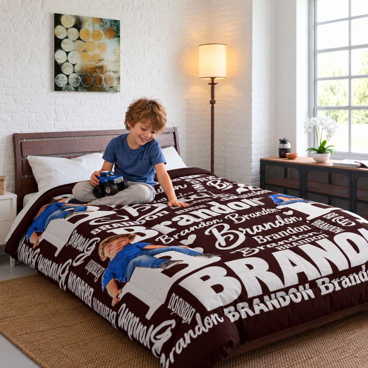 Personalized Children’s Comforter With Their Likeness and Name 2