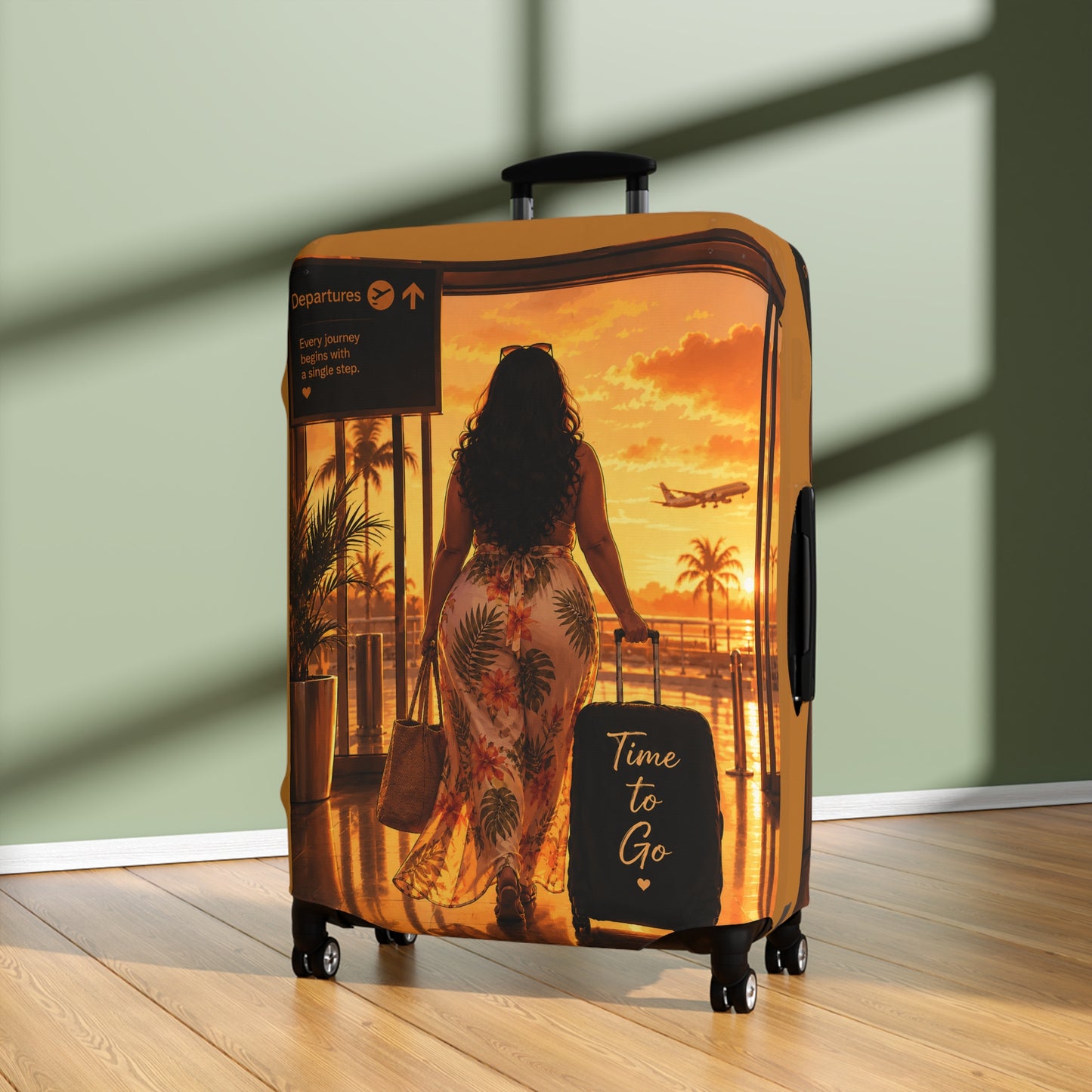 Back View Personalized Travel Luggage Cover - It's You