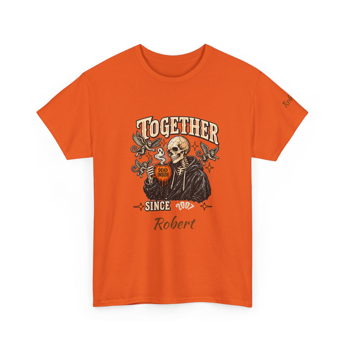 Personalized Creepin Together Skeleton Halloween T-Shirts