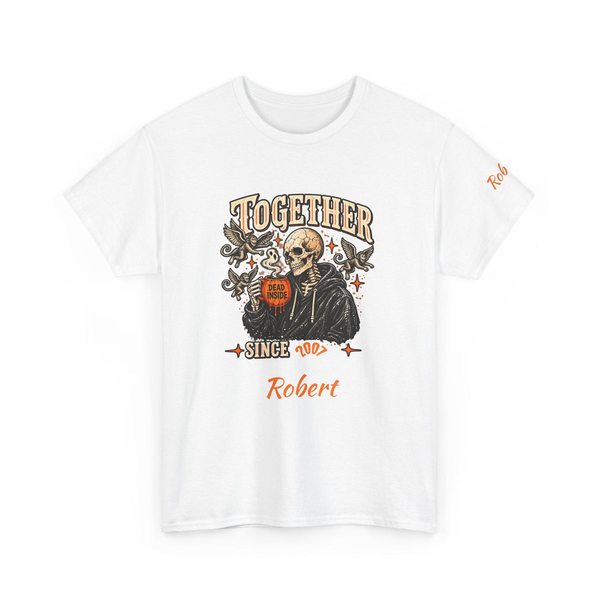Personalized Creepin Together Skeleton Halloween T-Shirts