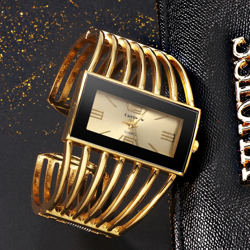 Luxury Rose Gold Bangle Bracelet Watch Women - BOGO Free 🔥