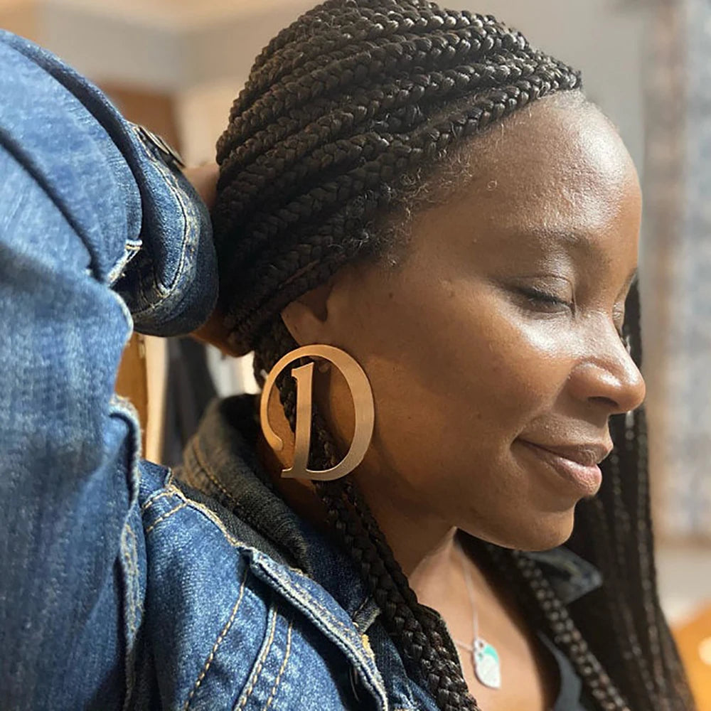 Large Letter Earring Custom - Buy One Get One Free 🔥