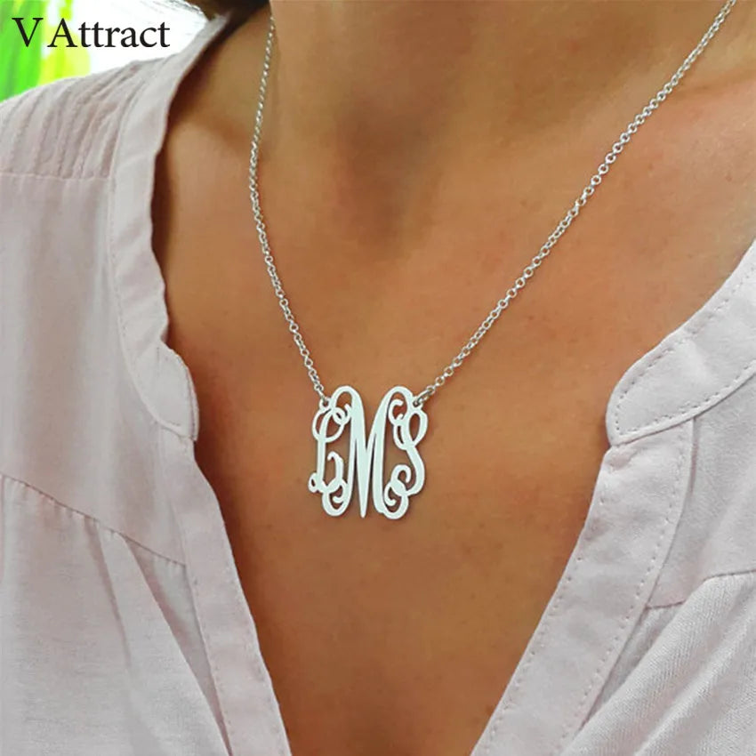 Customized Monogram Necklace For Women - Buy One Get One Free 🔥