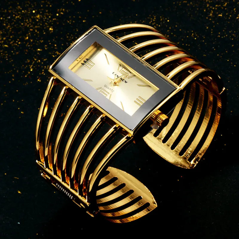 Luxury Rose Gold Bangle Bracelet Watch Women - BOGO Free 🔥
