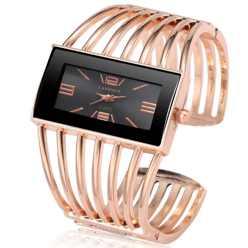 Luxury Rose Gold Bangle Bracelet Watch Women - BOGO Free 🔥