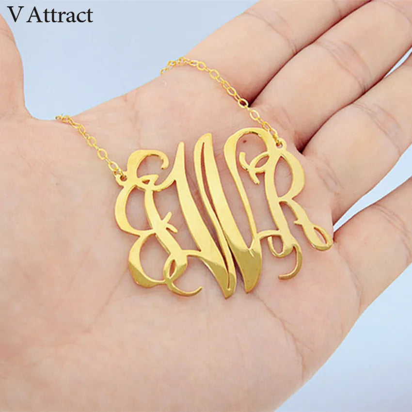 Customized Monogram Necklace For Women - Buy One Get One Free 🔥