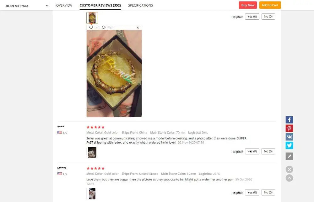 Stainless Steel Bamboo Hoop Earrings Customized