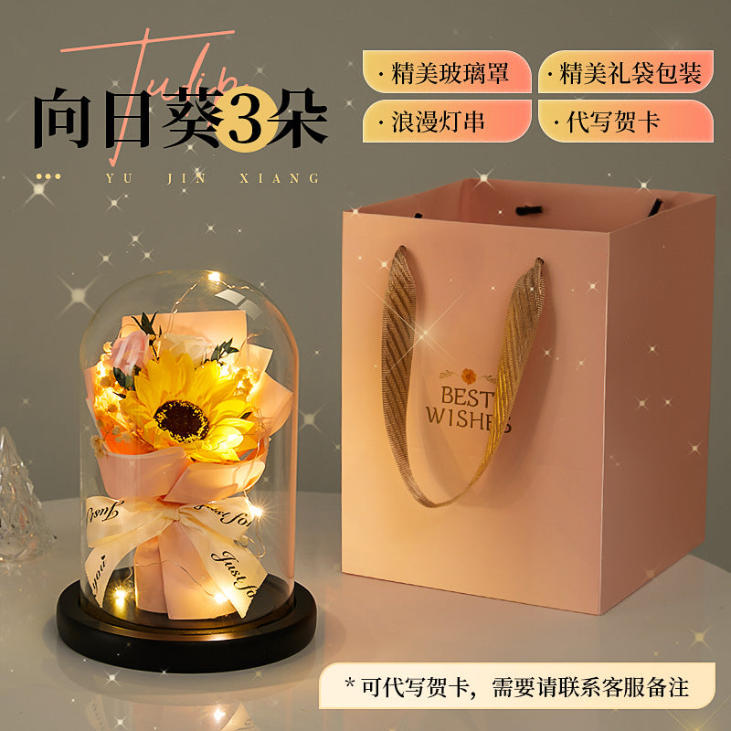 Preserved Fresh Flower Mother's Day to Give Mom Thanksgiving Birthday Gift