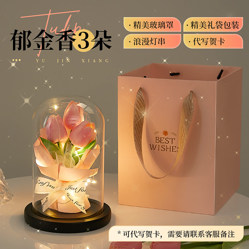 Preserved Fresh Flower Mother's Day to Give Mom Thanksgiving Birthday Gift