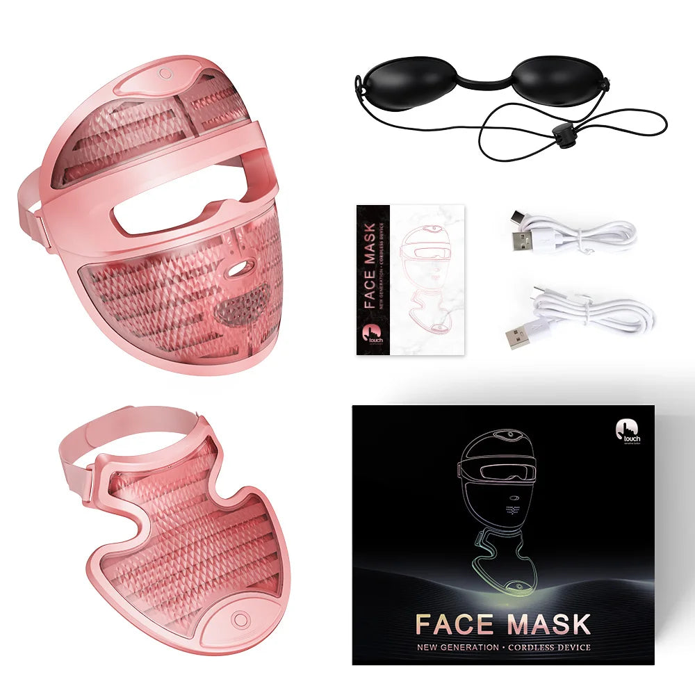7 Colors Photon Face And Neck  3D Facial Beauty Mask