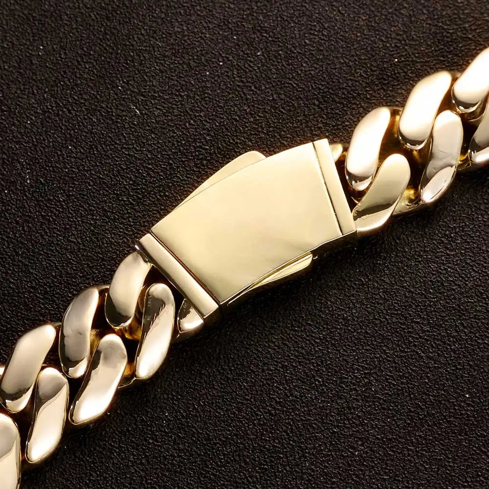 20MM Monaco Bracelet  Heavy Miami Cuban Chain for Men