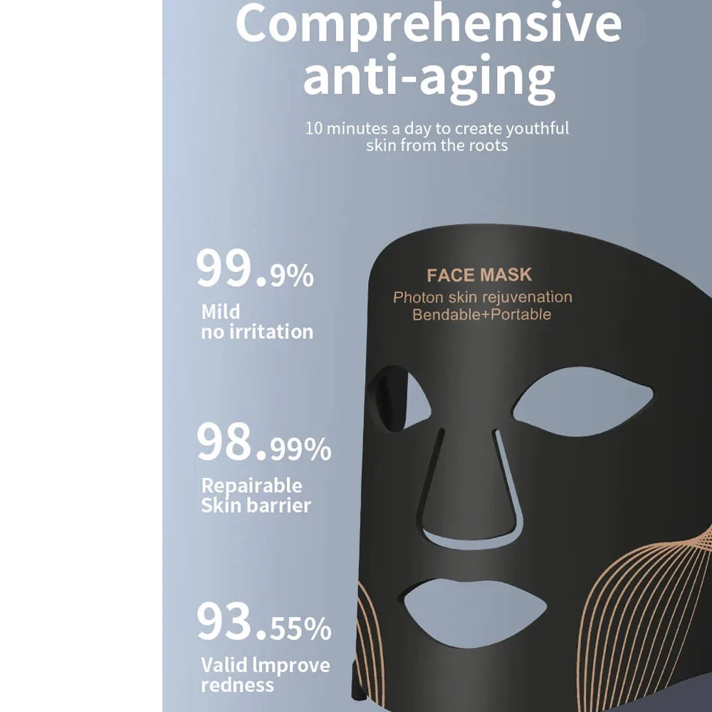 Red Light therapy Mask 460nm 660nm  & neck  LED Beauty Devices