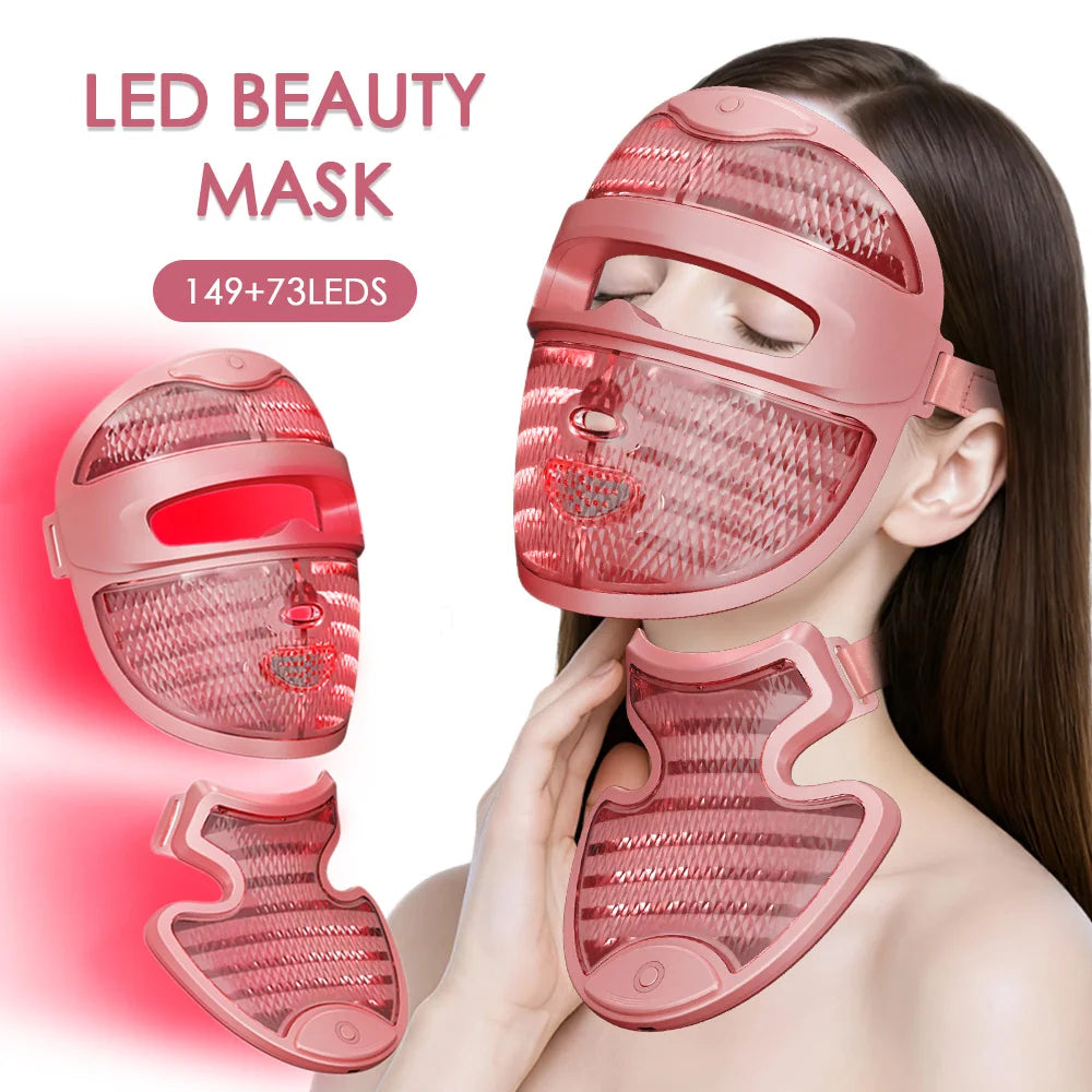 7 Colors Photon Face And Neck  3D Facial Beauty Mask